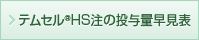 テムセル®HS注の投与量早見表